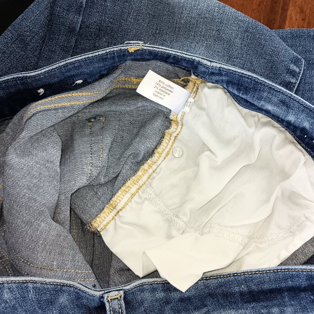Lane Bryant Mid Rise Signature Fit Straight Medium Wash Denim Jeans Size 14 - Picture 7 of 8